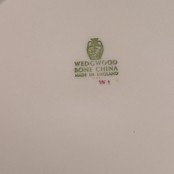 Rare Vtg Wedgwood Bone China Set of 2 11” Dinner Plates WW516 Yellow Floral - Picture 5 of 7